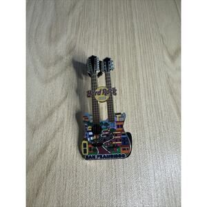 Hard Rock Cafe SAN FRANCISCO 2012 Lombard Street Double Neck Guitar PIN